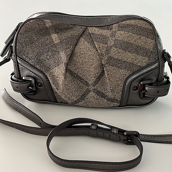 Burberry Shimmer check crossbody bag - Picture 1 of 16